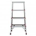 Драбина алюмінієва двостороння 4 сходинки, висота 880 мм INTERTOOL (LT-1104)