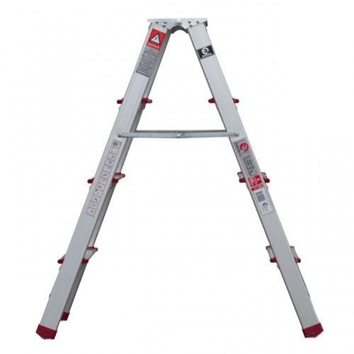 Драбина алюмінієва двостороння 4 сходинки, висота 880 мм INTERTOOL (LT-1104)