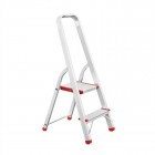 Лестница из алюминия, 2 ступеньки, высота до платформы 410 мм INTERTOOL (LT-1002)
