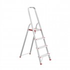 Лестница из алюминия, 4 ступеньки, высота до платформы 850 мм INTERTOOL (LT-1004)