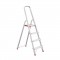 Драбина з алюмінію, 4 сходинки, висота до платформи 850 мм INTERTOOL (LT-1004)