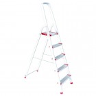 Лестница из алюминия, 5 ступеней, высота до платформы 1065 мм INTERTOOL (LT-1005)