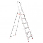 Лестница из алюминия, 6 ступеней, высота до платформы 1280 мм INTERTOOL (LT-1006)