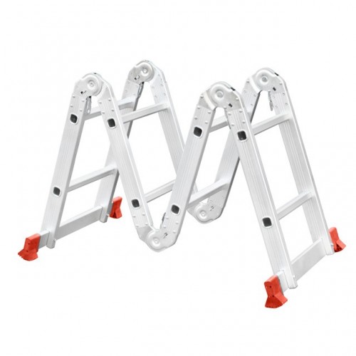Драбина з алюмінію, багатофункціональна, трансформер, 4*2, 2,38 м INTERTOOL (LT-0028)