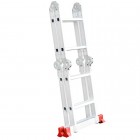 Драбина з алюмінію, багатофункціональна, трансформер, 4*2, 2,38 м INTERTOOL (LT-0028)