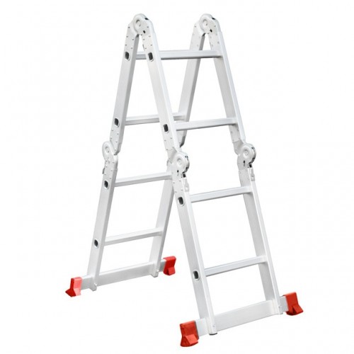 Драбина з алюмінію, багатофункціональна, трансформер, 4*2, 2,38 м INTERTOOL (LT-0028)