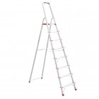 Стремянка из алюминия, 8 ступеней, высота до платформы 1720 мм INTERTOOL (LT-1008)