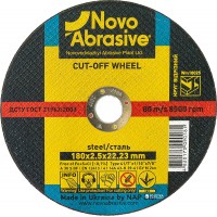 Круг отрезной по металлу NOVOABRASIVE Profi 41 14А 180x2.5x22.23 (WM18025)