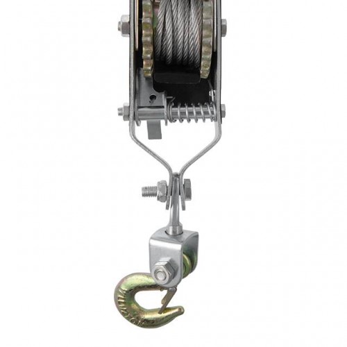 Лебідка важільна 4 тонни, 2 положення, 3.00 м x 5.5 мм трос, рабоча довжина троса 1.50 м INTERTOOL (GT1444)