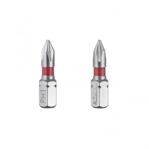 Комплект викруткових насадок PH1 1/4"*25мм, S2, уп. 2 од., STORM INTERTOOL (VT-0217)