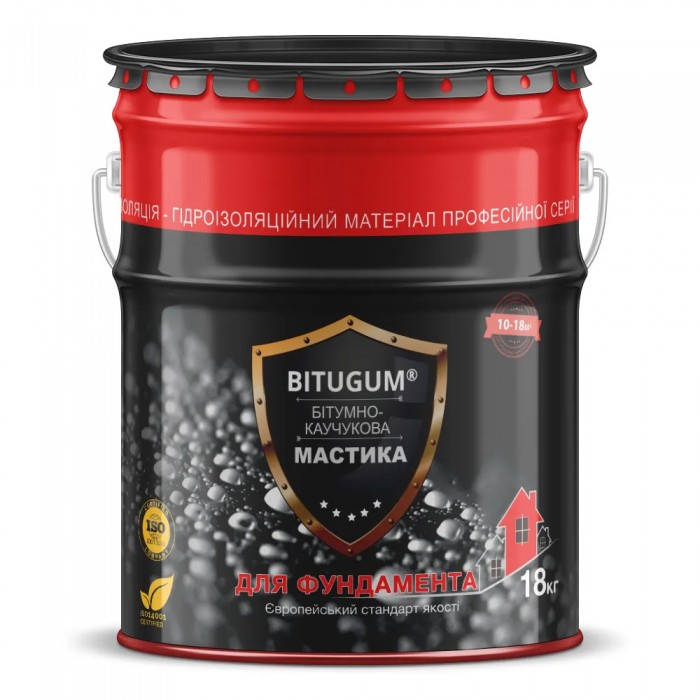 Мастика бітумно-каучукова BITUGUM 18 кг