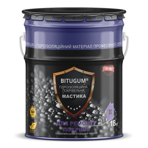 Мастика гідроізоляційна покрівельна BITUGUM 18 кг