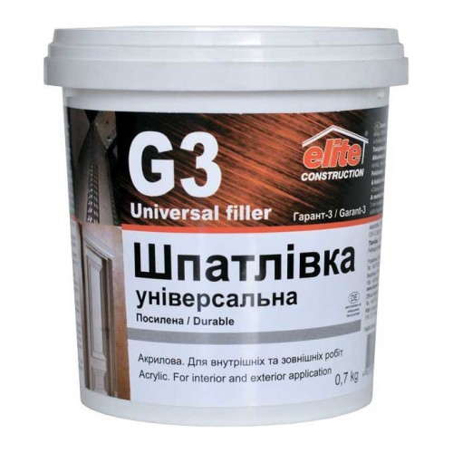 Шпатлевка Гарант-3 финишная усиленная Дивоцвит 1.5 кг