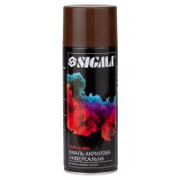 Эмаль аэрозольная акриловая 400мл RAL 8011 коричневый глянец SIGMA