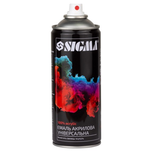 Емаль аерозольна акрилова 400мл RAL 9010 білий мат SIGMA