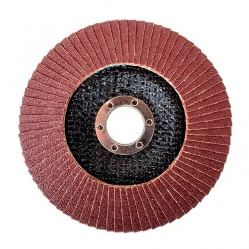 Диск шлифовальный лепестковый 125 x 22мм зерно K100 INTERTOOL (BT-0210)