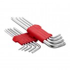 Набір ключів Г-подібних TORX 9 шт, Т10-Т50, Cr-V, Big INTERTOOL (HT-0608)