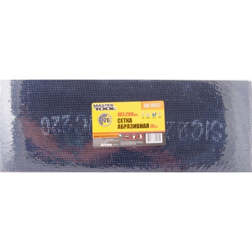 Сетка абразивная MASTERTOOL зерно 220 107х280 мм 10 шт (08-0422)
