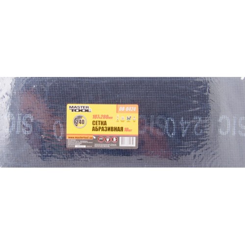 Сетка абразивная MASTERTOOL зерно 240 107х280 мм 10 шт (08-0424)