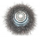 Щітка чашкова 100 мм, для КШМ, М14 (кручений дріт) INTERTOOL (BT-1100)