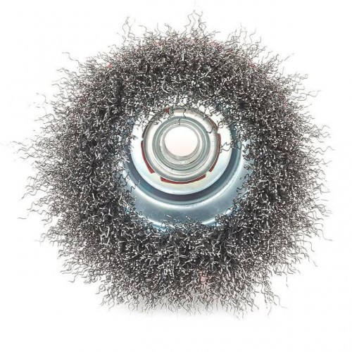 Щітка чашкова 100 мм, для КШМ, М14 (кручений дріт) INTERTOOL (BT-1100)