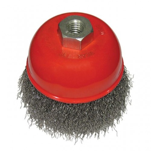 Щетка чашечная 125 мм, для КШМ, М14 (крученая проволока) INTERTOOL (BT-1125)