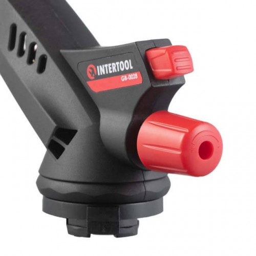 Горелка газовая, пьезоподжиг, регулятор INTERTOOL (GB-0028)