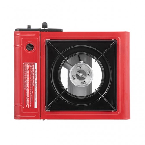 Плитка газова одноконфорочна, п'єзопідпалювання, під газові балони бутан і пропан-бутан INTERTOOL (GS-0001)