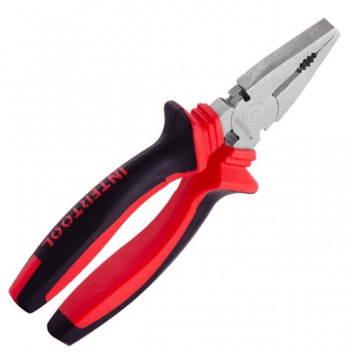Плоскогубцы 180 мм, 40CrV, фосфатированные, полированные. INTERTOOL (NT-0118) Плоскогубцы 180 мм, 40CrV, фосфатированные, полированные. INTERTOOL (NT-0118)