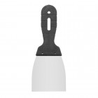 Шпатель із нержавіючої сталі 80 мм INTERTOOL KT-2080