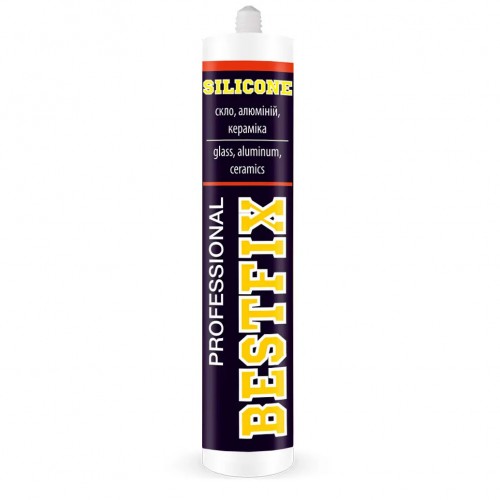 Силіконовий герметик білий BESTFIX Silicone Sealant G11, 280 мл