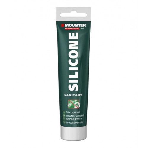 Герметик силиконовый санитарный прозрачный МТ MOUNTER 50мл