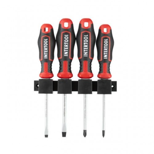 Набір викруток 4 од (SL5.0 * 100 мм, SL6.0 * 100 мм, PH1 * 100 мм, PH2 * 100 мм), STORM INTERTOOL (VT-3434)