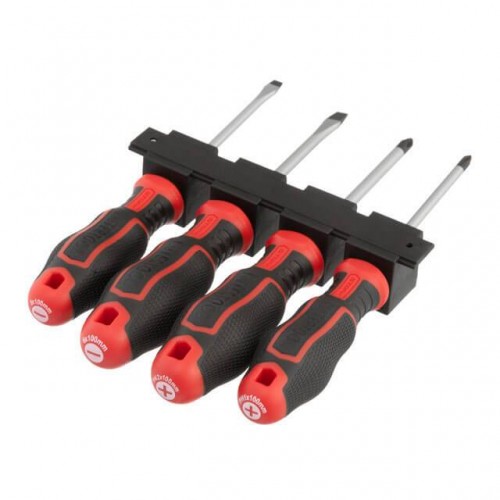 Набір викруток 4 од (SL5.0 * 100 мм, SL6.0 * 100 мм, PH1 * 100 мм, PH2 * 100 мм), STORM INTERTOOL (VT-3434)