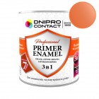 Грунт-эмаль 3 в 1 "Dnipro Contact" оранжевая RAL-2011 0,9 кг