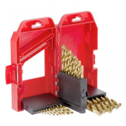 Набір свердел по металу DIN338 HSS 25шт (1.0-13.0), покриття Ti INTERTOOL (SD-0025)