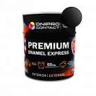 Эмаль алкидная ПФ-115 "Dnеpr Contact" EXPRESS Premium черная 0,6 кг