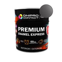 Емаль алкідна ПФ-115 "Dnipro Contact" EXPRESS Premium графіт 0,6 кг