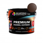 Эмаль алкидная ПФ-115 "Dnеpr Contact" EXPRESS Premium шоколадная 2 кг
