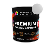 Емаль алкідна ПФ-115 "Dnipro Contact" EXPRESS Premium свiтло-сiра 0,6 кг