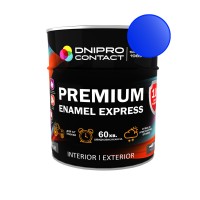 Эмаль алкидная ПФ-115 "Dnеpr Contact" EXPRESS Premium синяя 0,6 кг