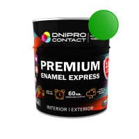 Емаль алкідна ПФ-115 "Dnipro Contact" EXPRESS Premium зелена 0,6 кг