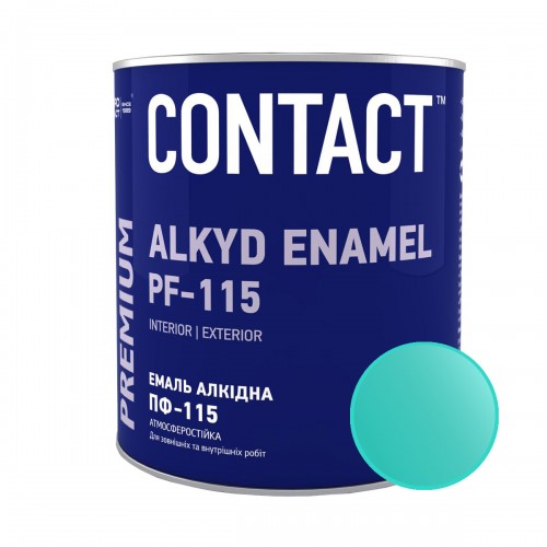Эмаль алкидная ПФ-115 "CONTACT" бирюзовая 2,8 кг