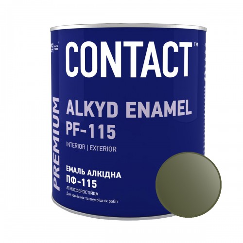 Емаль алкідна ПФ-115 "CONTACT" хакі 2,8 кг