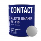 Эмаль алкидная ПФ-115 "CONTACT" серебристая 0,7 кг
