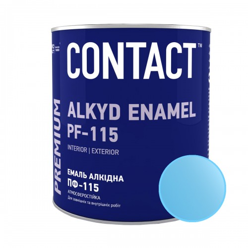 Емаль алкідна ПФ-115 "CONTACT" світло-блакитна 2,8 кг