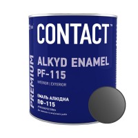 Эмаль алкидная ПФ-115 "CONTACT" темно-серая 2,8 кг