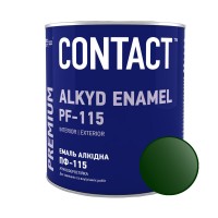 Эмаль алкидная ПФ-115 "CONTACT" темно-зеленая 2,8 кг