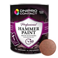 Эмаль молотковая "Dnipro Contact" Медь 2 л