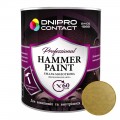 Эмаль молотковая "Dnipro Contact" Золото 0,75 л
